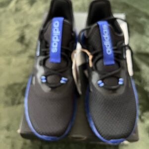 Adidas Black and Blue Athletic Shoes